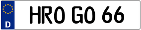 Truck License Plate